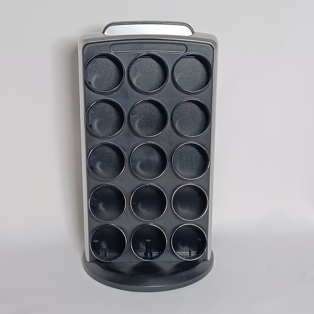 Keurig KCC-30 K-Cup Carousel 30 Pod Rotating Coffee Storage Holder Black Silver